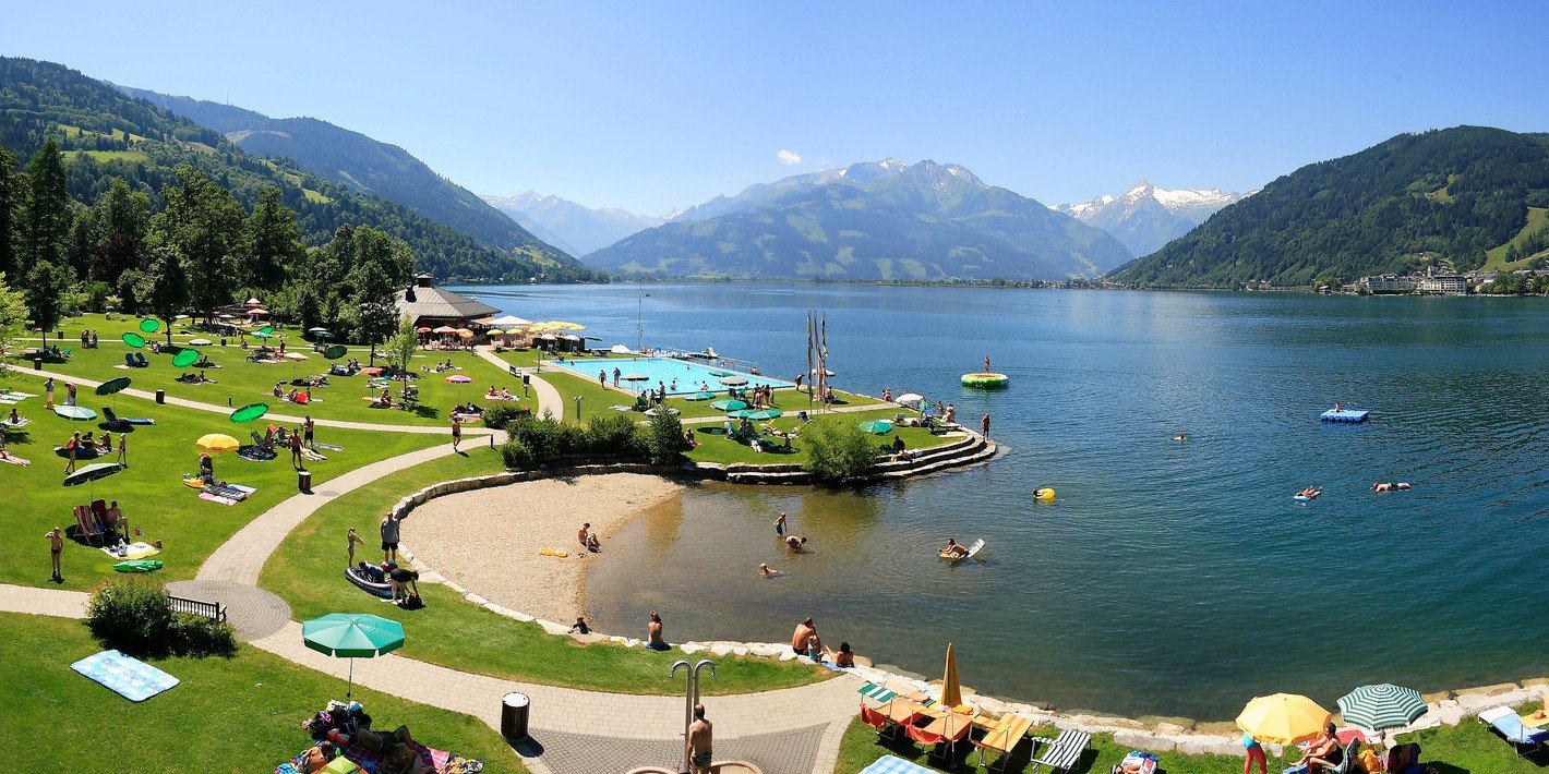 Strand bij de zellersee