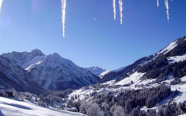 Hirschegg winter panorama