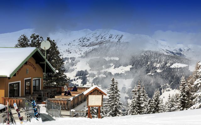 Bergrestaurant in de winter in Mayrhofen