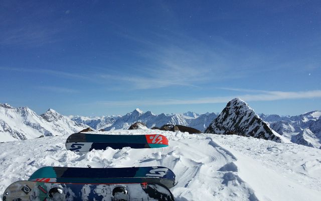 Snowboard in Stubaital