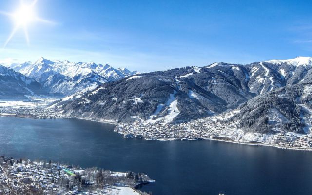 Zell am See en meer winter