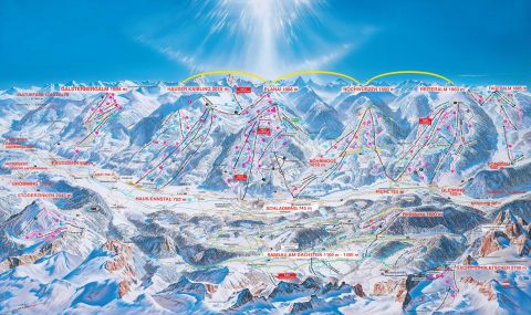 Pistekaart Schladming Dachstein