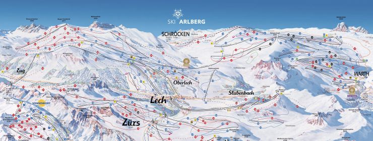 Pistekaart Ski Arlberg