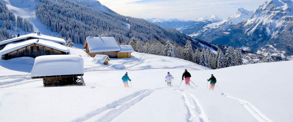 skiing